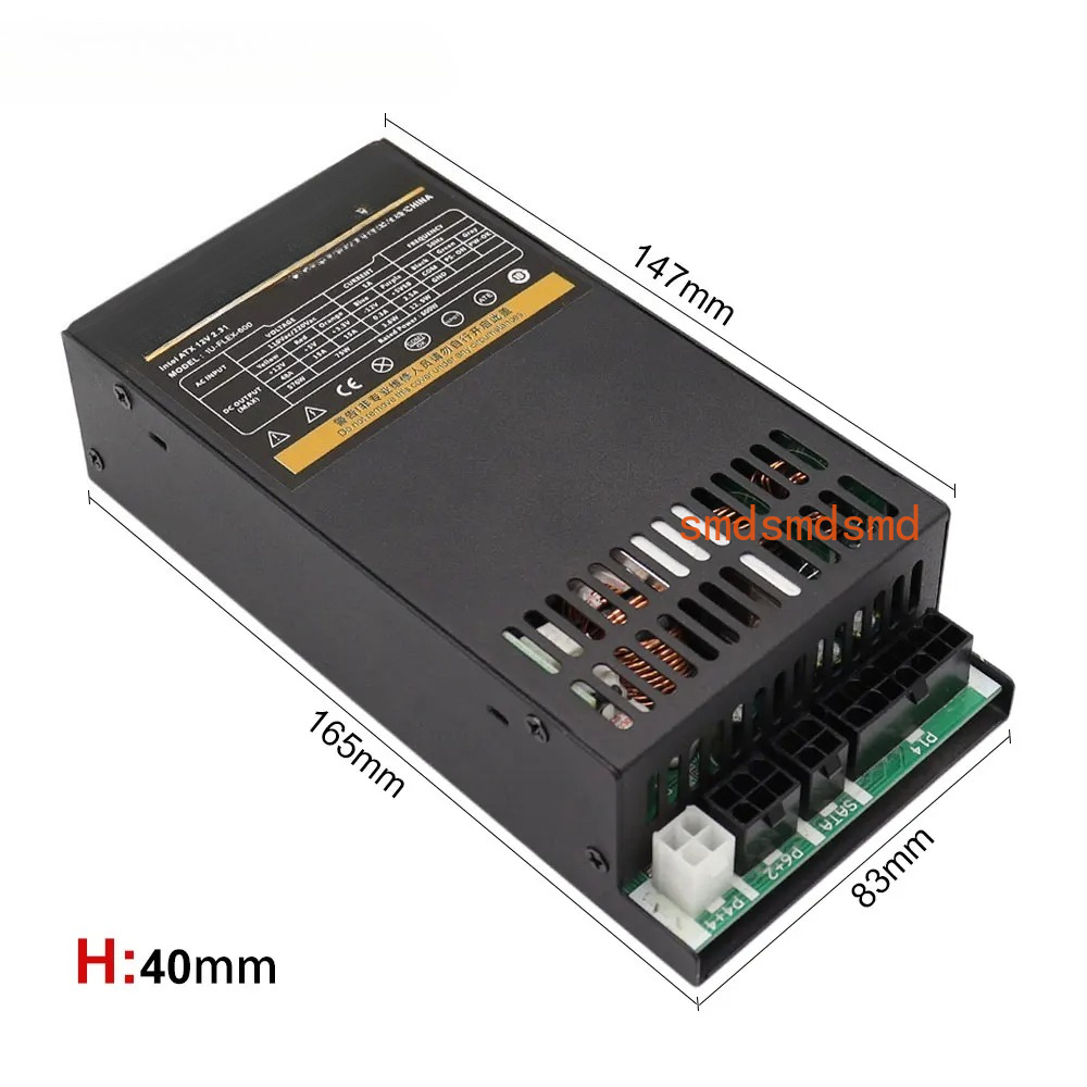 Modułowy zasilacz 600W Mały za – Flex Atx Power Supply 600W 1U recenzja i cena